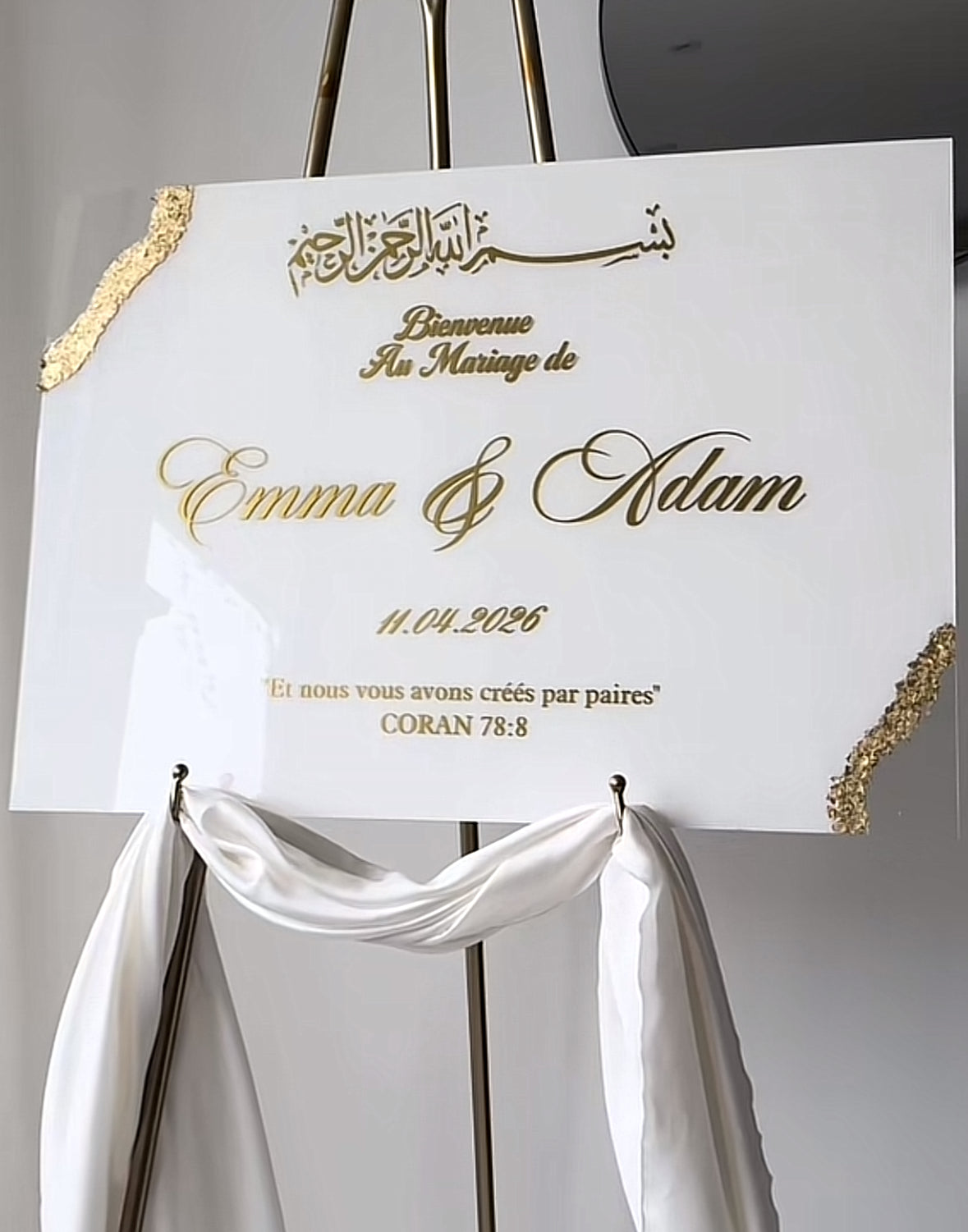 Panneau de bienvenue