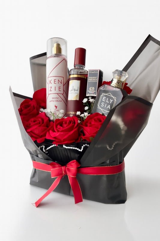 Bouquet coffret Rouge