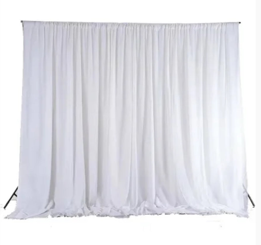 Structure de fond avec rideaux